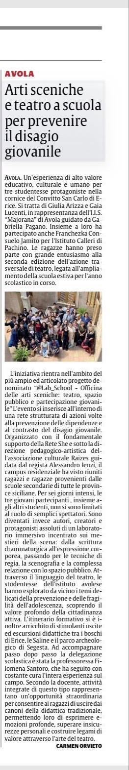 @Lab_School - Officina delle Arti sceniche